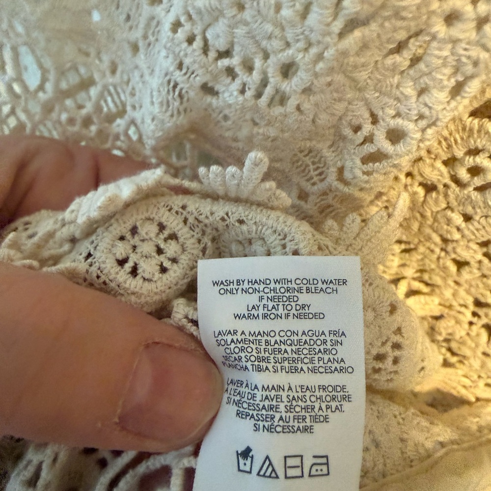 CAbi Women's Cream Lace Swim Cover-Up - Picture 10 of 11